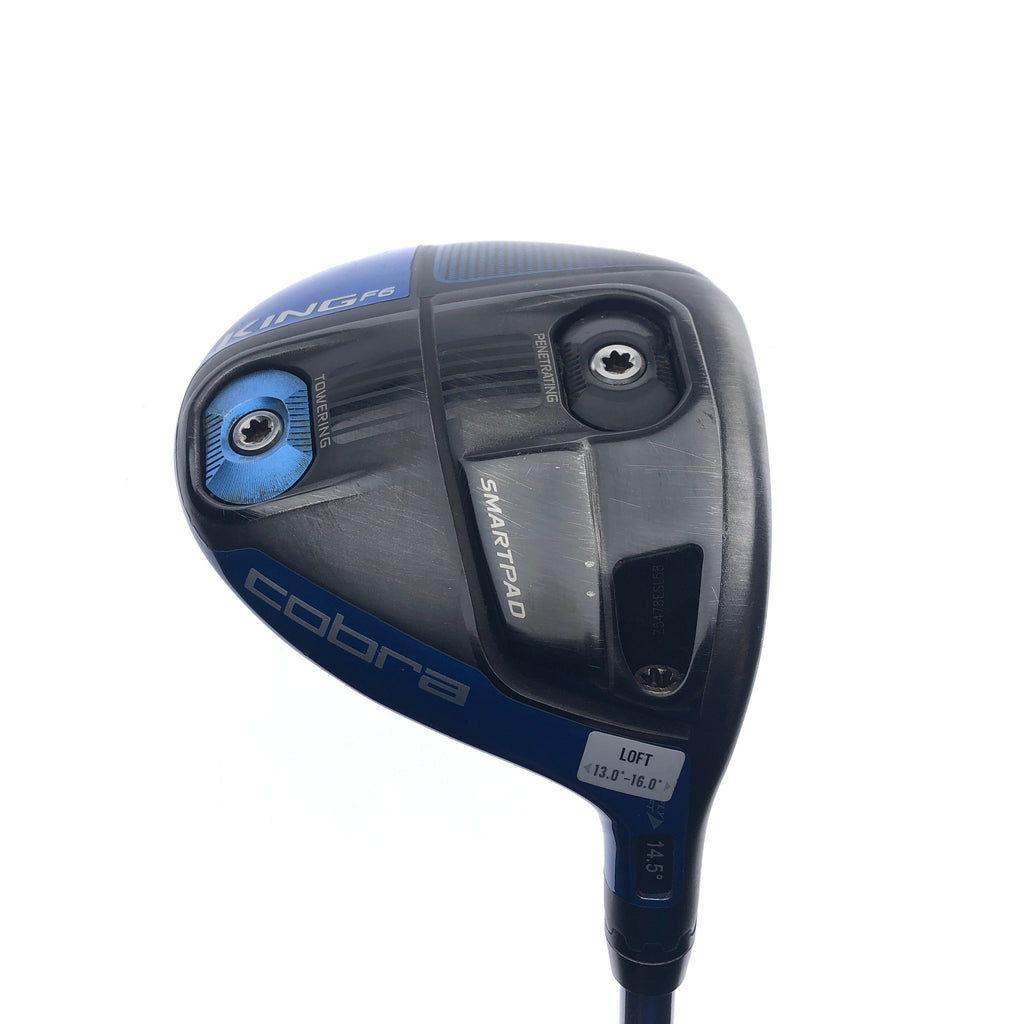 Used Cobra King F6 3 - 4 Fairway Wood / 14.5 Degrees / Regular Flex