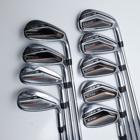 Used Cobra King F7 Iron Set / 4 - SW + GW / Regular Flex