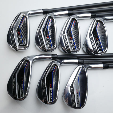 Used Cobra King F7 One Length Iron Set / 5 - PW + GW / Lite Flex
