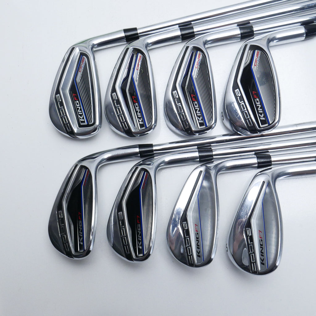 Used Cobra King F7 One Length Iron Set / 5 - SW + GW / Regular Flex