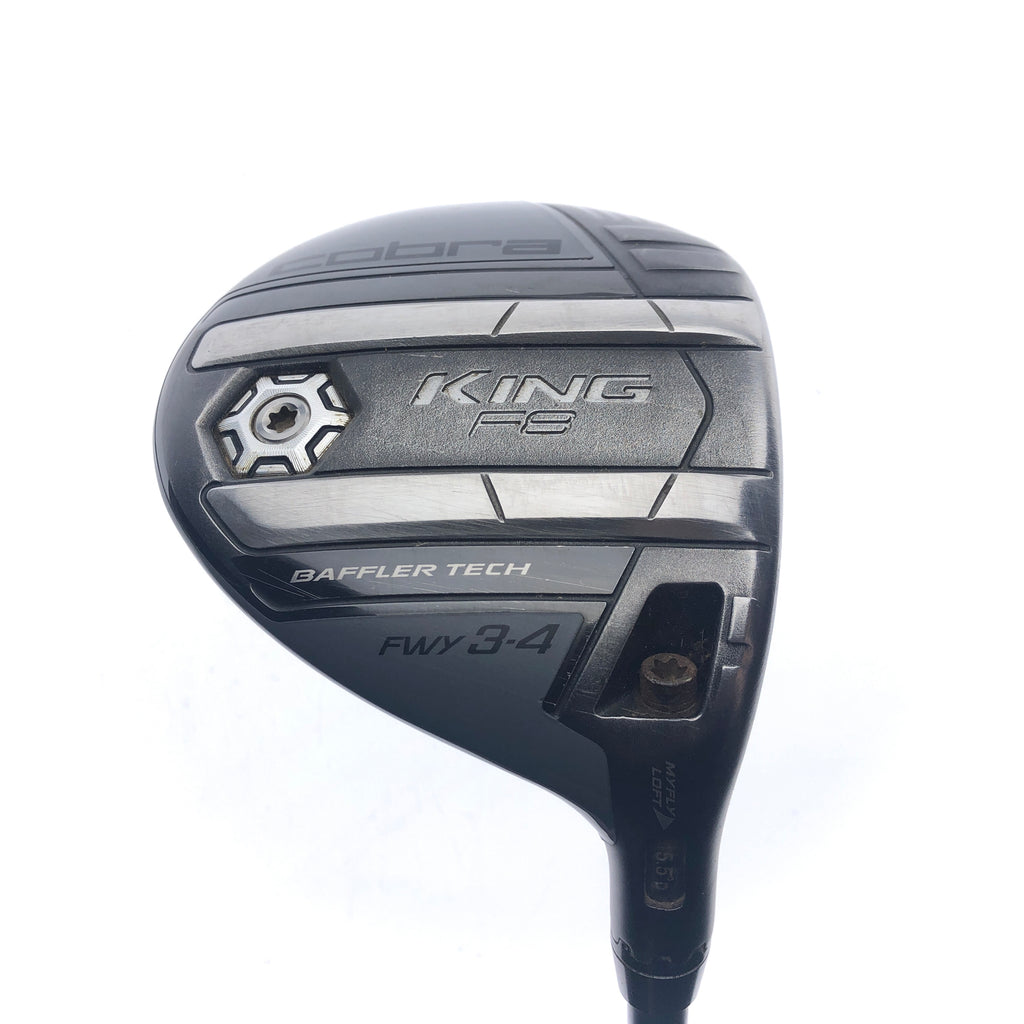Used Cobra King F8 3 - 4 Fairway Wood / 15.5 Degrees / Regular Flex
