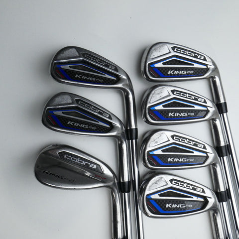 Used Cobra King F8 One Length Iron Set / 5 - PW + GW / Regular Flex