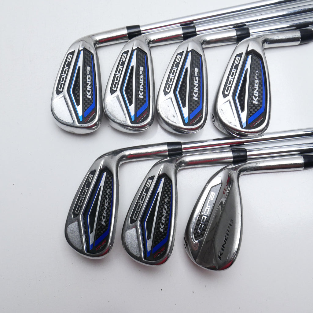 Used Cobra King F8 One Length Iron Set / 5 - PW + GW / Regular Flex