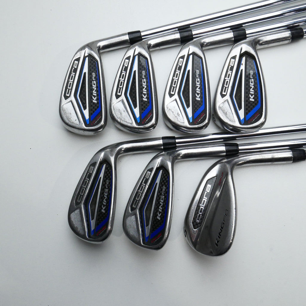 Used Cobra King F8 One Length Iron Set / 5 - PW + GW / Regular Flex