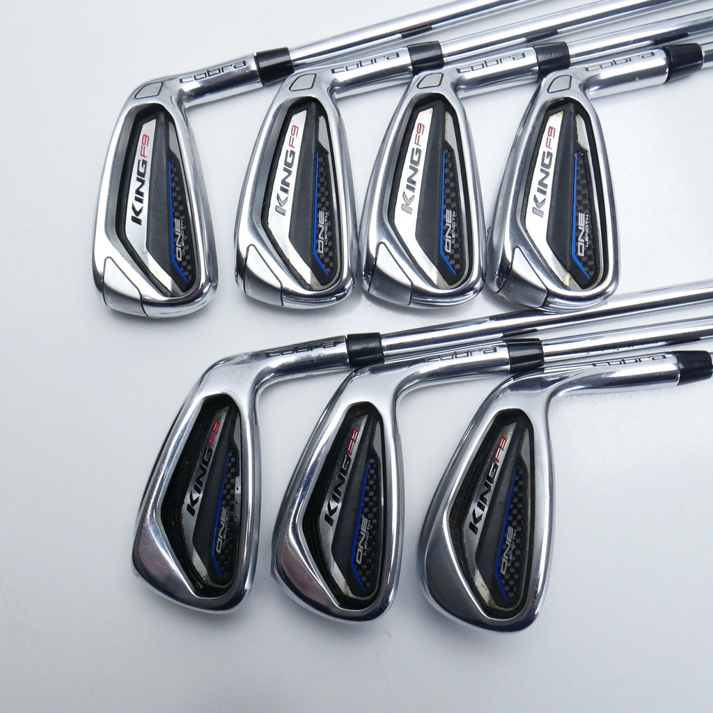 Used Cobra King F9 Speedback One Length Set / 4 - 9 IRON + GW / Regular Flex