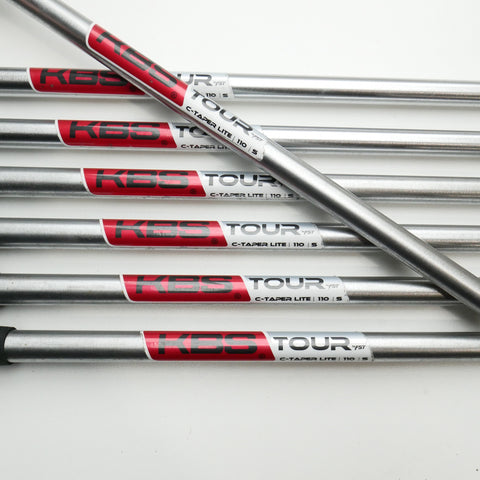 Used Cobra King Forged CB MB Chrome 2017 Iron Set / 4 - PW / Stiff Flex