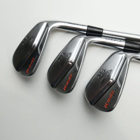 Used Cobra King Forged CB MB Chrome 2017 Iron Set / 4 - PW / Stiff Flex