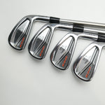 Used Cobra King Forged CB MB Chrome 2017 Iron Set / 4 - PW / Stiff Flex