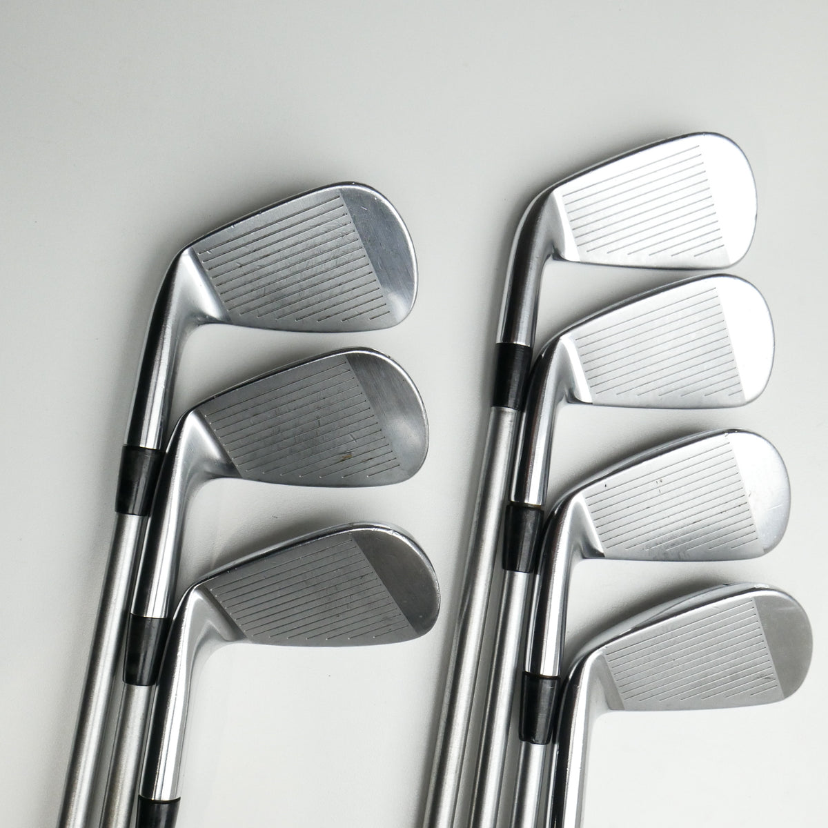 Used Cobra King Forged CB MB Chrome 2017 Iron Set / 4 - PW / Stiff Flex