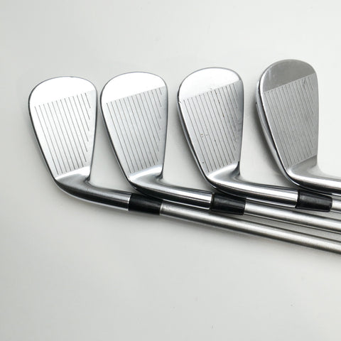 Used Cobra King Forged CB MB Chrome 2017 Iron Set / 4 - PW / Stiff Flex