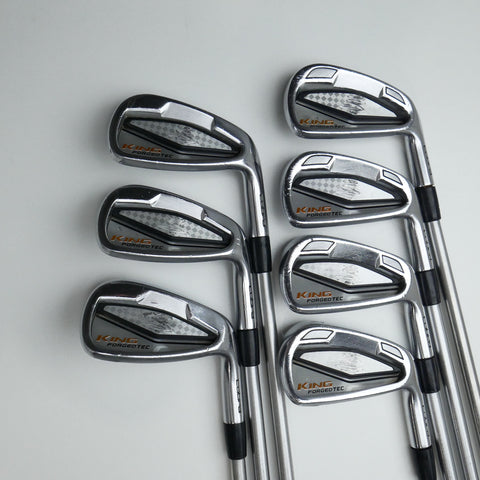 Used Cobra King Forged Tec 2017 Iron Set / 4 - PW / Stiff Flex