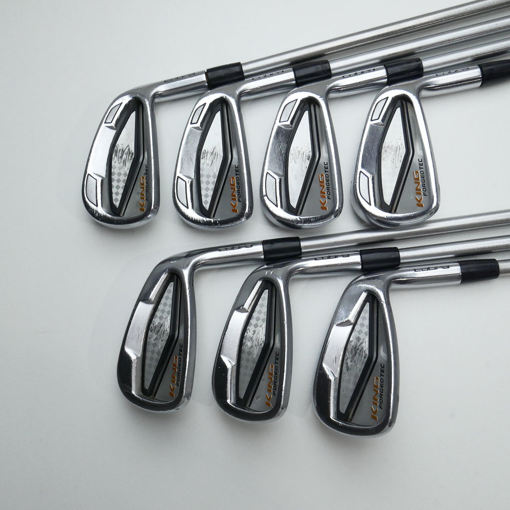 Used Cobra King Forged Tec 2017 Iron Set / 4 - PW / Stiff Flex