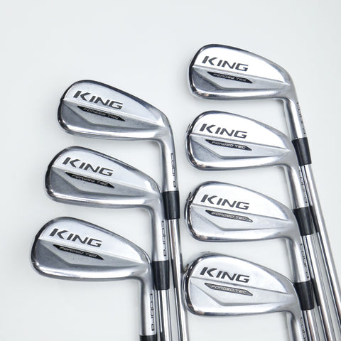 Used Cobra King Forged Tec 2019 Iron Set / 4 - PW / Stiff Flex
