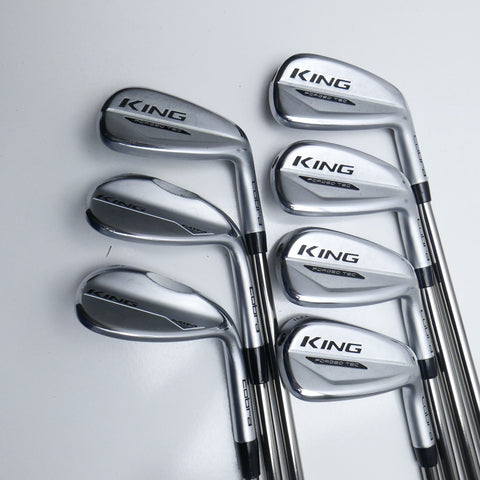 Used Cobra King Forged Tec 2019 Iron Set / 6 - PW + GW + LW / Junior Flex