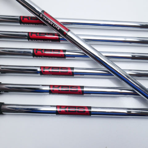 Used Cobra King Forged Tec Black 2022 Iron Set / 4 - PW / Regular / Left-Handed