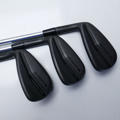 Used Cobra King Forged Tec Black 2022 Iron Set / 4 - PW / Regular / Left-Handed