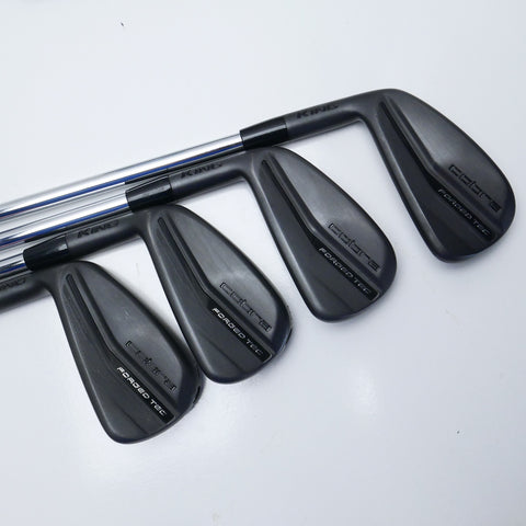Used Cobra King Forged Tec Black 2022 Iron Set / 4 - PW / Regular / Left-Handed