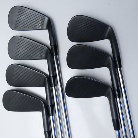Used Cobra King Forged Tec Black 2022 Iron Set / 4 - PW / Regular / Left-Handed