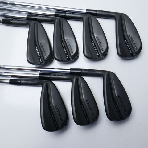 Used Cobra King Forged Tec Black 2022 Iron Set / 4 - PW / Regular / Left-Handed