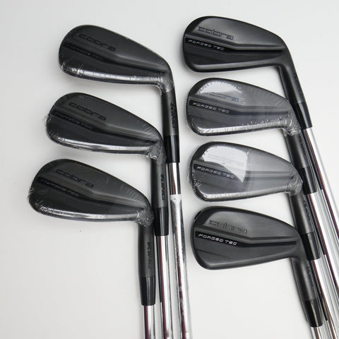 Used Cobra King Forged Tec Black 2022 Iron Set / 4 - PW / Stiff Flex