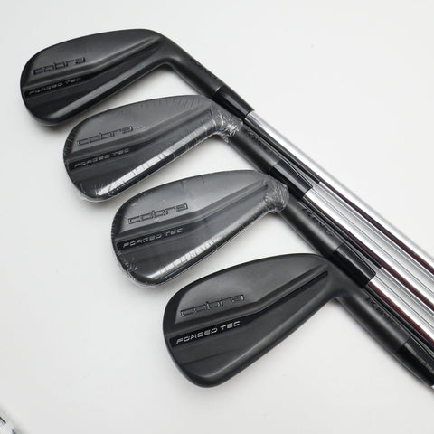 Used Cobra King Forged Tec Black 2022 Iron Set / 4 - PW / Stiff Flex