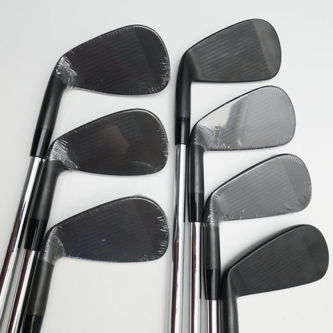 Used Cobra King Forged Tec Black 2022 Iron Set / 4 - PW / Stiff Flex