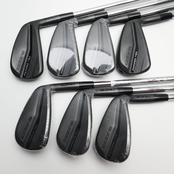 Used Cobra King Forged Tec Black 2022 Iron Set / 4 - PW / Stiff Flex