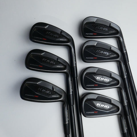 Used Cobra King Forged Tec Black Iron Set / 4 - PW / Regular Flex
