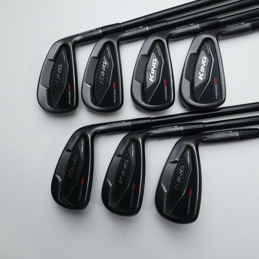 Used Cobra King Forged Tec Black Iron Set / 4 - PW / Regular Flex