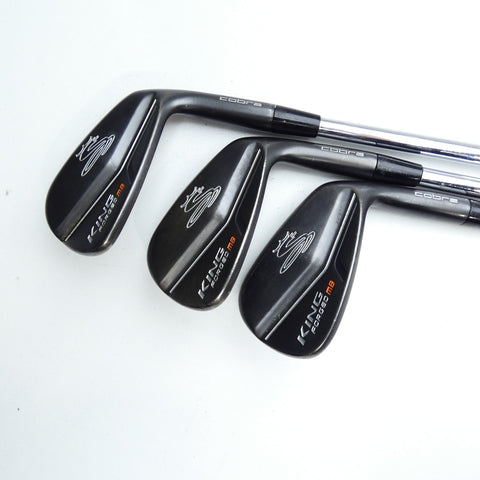 Used Cobra King Forged Tec Black Iron Set / 4 - PW / Stiff Flex
