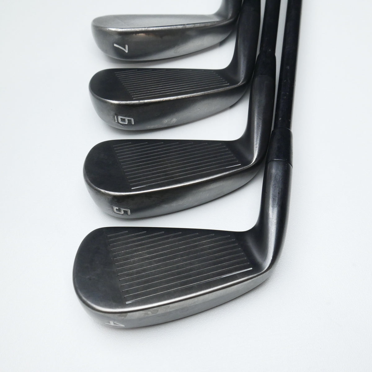 Used Cobra King Forged Tec Black Iron Set / 4 - PW / Stiff Flex