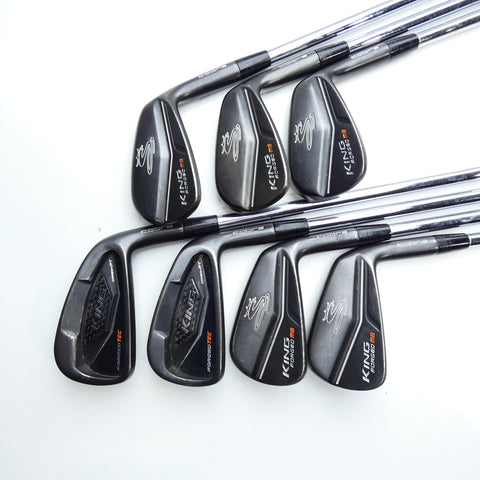 Used Cobra King Forged Tec Black Iron Set / 4 - PW / Stiff Flex