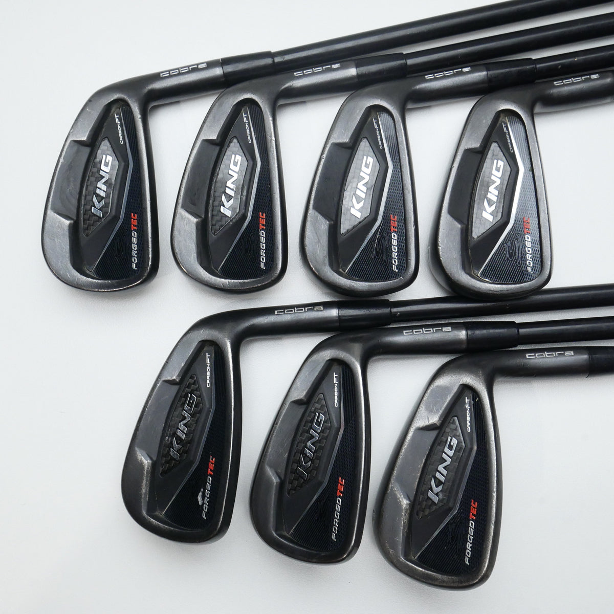 Used Cobra King Forged Tec Black Iron Set / 4 - PW / Stiff Flex