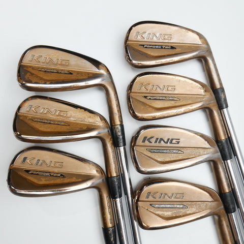 Used Cobra King Forged Tec Copper Iron Set / 4 - PW / Stiff Flex