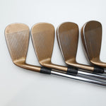 Used Cobra King Forged Tec Copper Iron Set / 4 - PW / Stiff Flex
