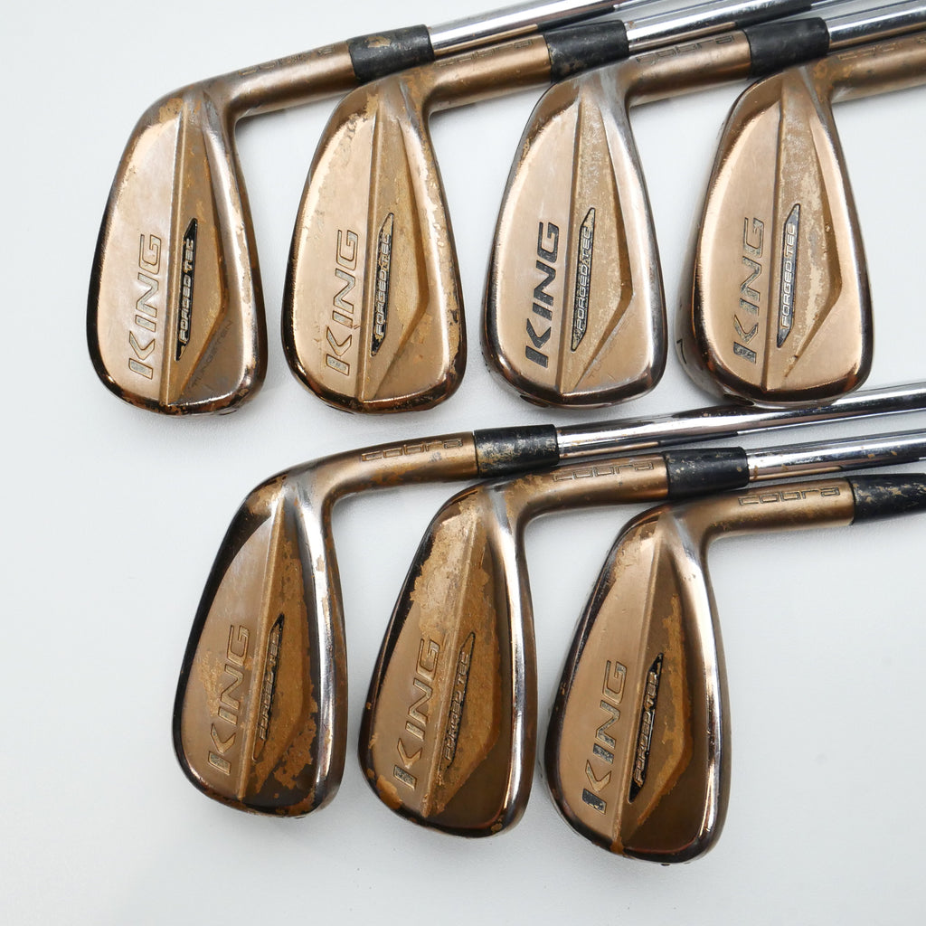 Used Cobra King Forged Tec Copper Iron Set / 4 - PW / Stiff Flex