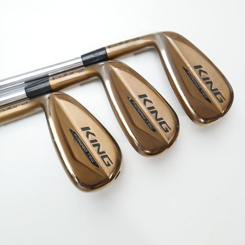 Used Cobra King Forged Tec Copper Iron Set / 4 - PW / X-Stiff Flex / Left-Handed