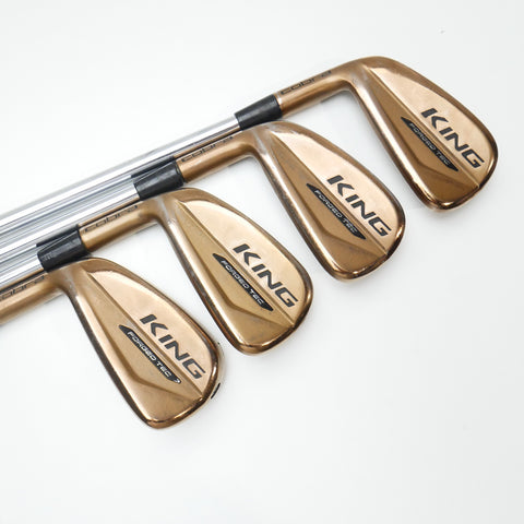 Used Cobra King Forged Tec Copper Iron Set / 4 - PW / X-Stiff Flex / Left-Handed