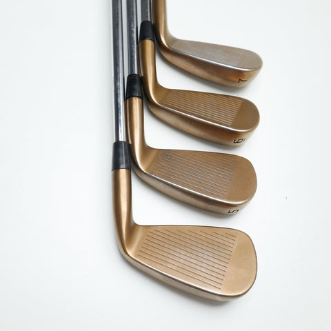 Used Cobra King Forged Tec Copper Iron Set / 4 - PW / X-Stiff Flex / Left-Handed