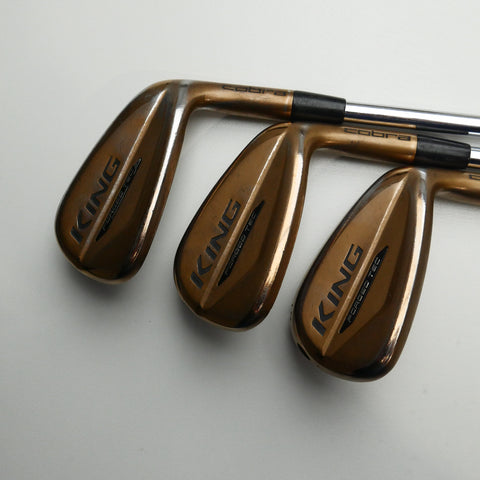Used Cobra King Forged Tec Copper Iron Set / 5 - PW + GW / Stiff Flex