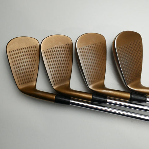 Used Cobra King Forged Tec Copper Iron Set / 5 - PW + GW / Stiff Flex