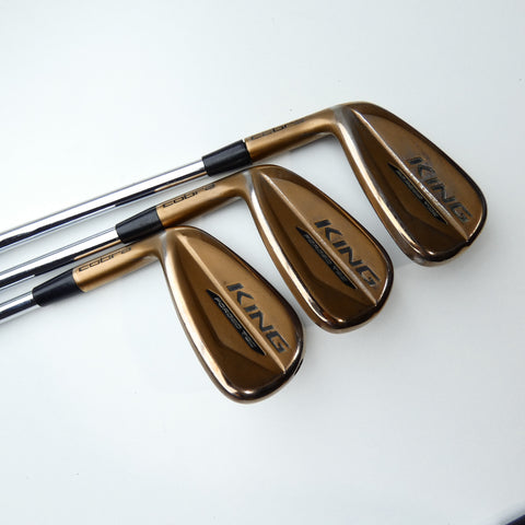 Used Cobra King Forged Tec Copper Iron Set / 5 - PW / Stiff Flex / Left-Handed