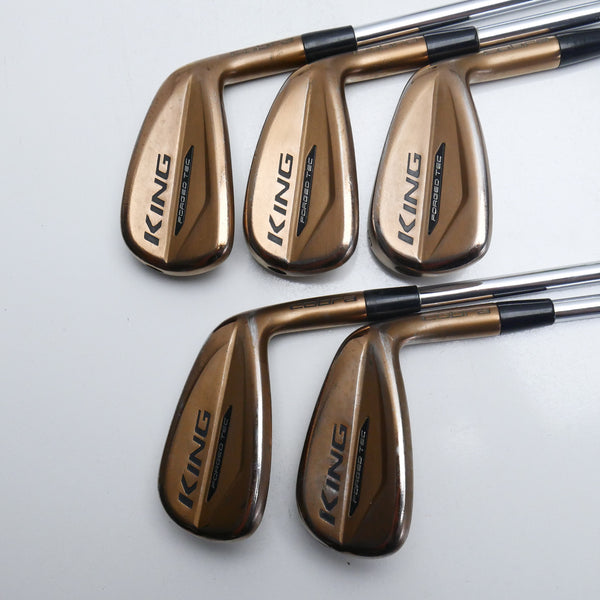 Used Cobra King Forged Tec Copper Iron Set / 6 - PW / Stiff Flex