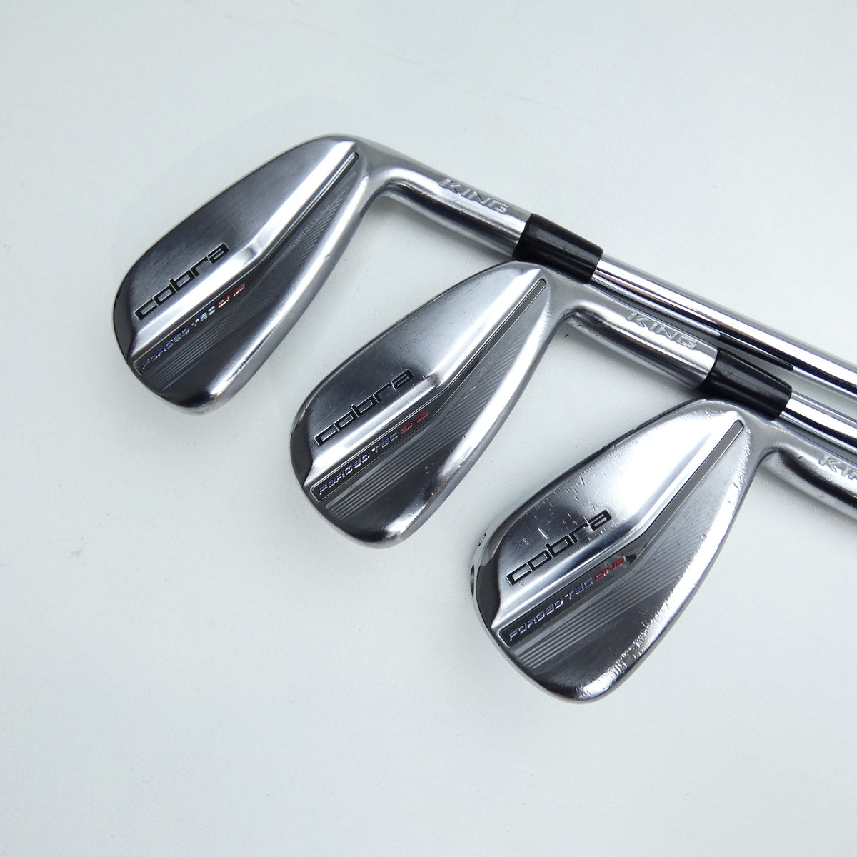 Used Cobra King Forged Tec One Length 2019 Iron Set / 4 - PW / Stiff Flex