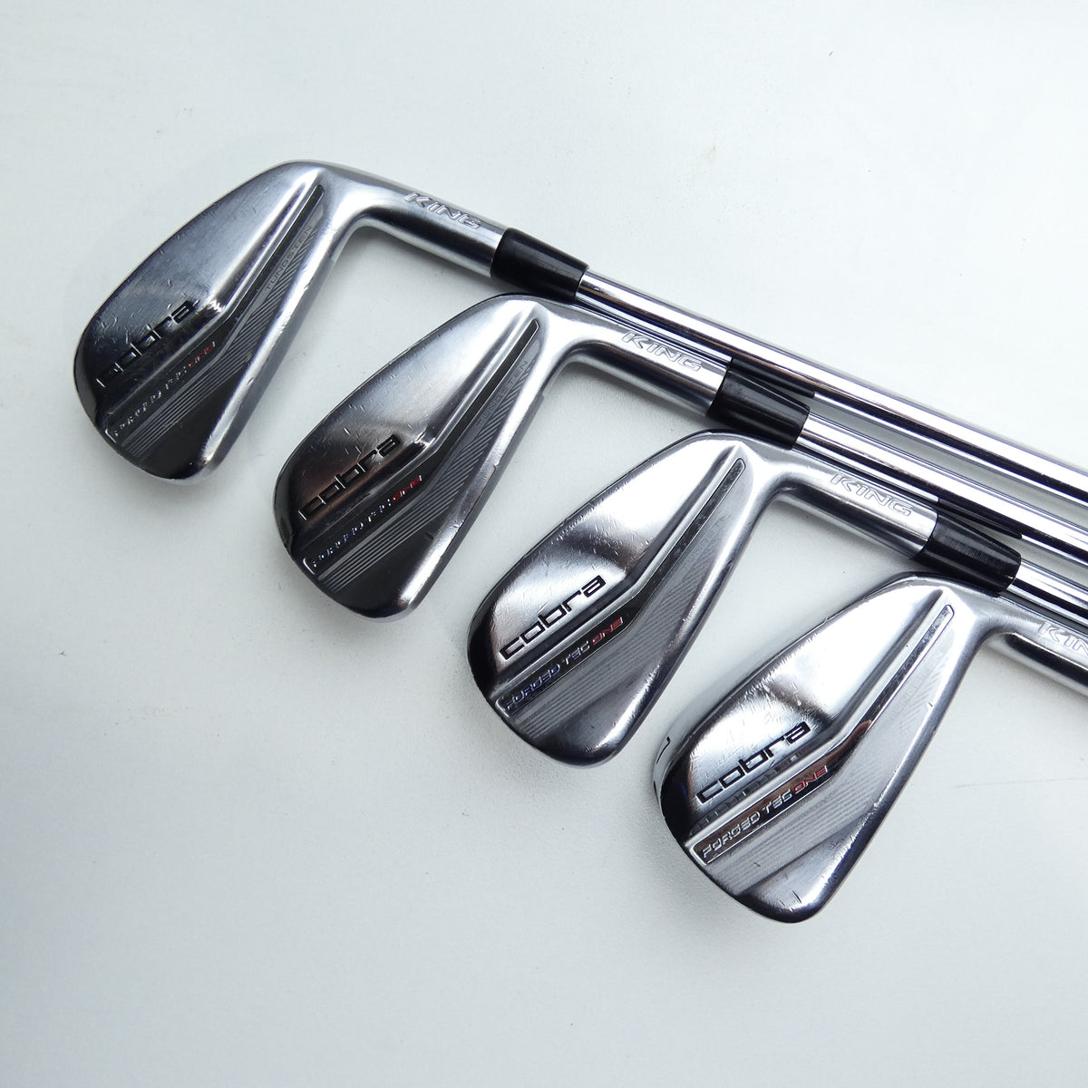 Used Cobra King Forged Tec One Length 2019 Iron Set / 4 - PW / Stiff Flex