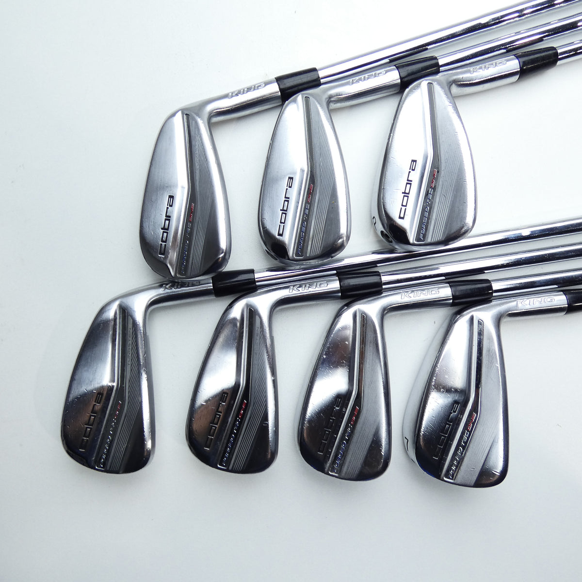 Used Cobra King Forged Tec One Length 2019 Iron Set / 4 - PW / Stiff Flex