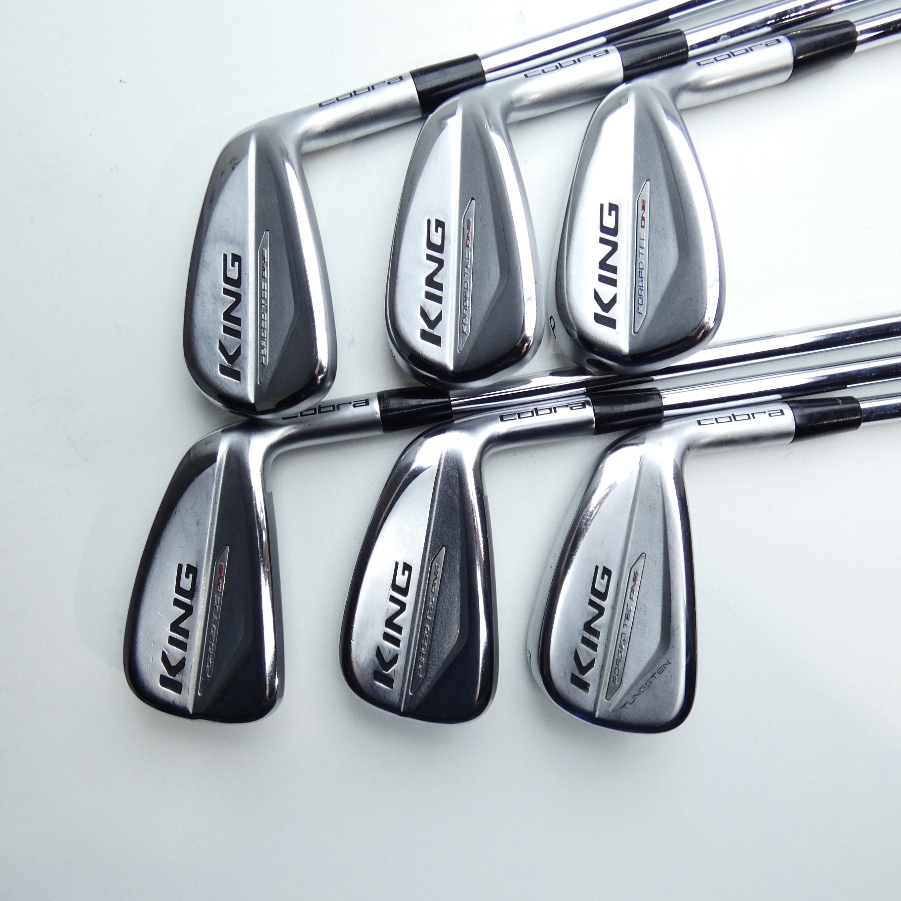 Used Cobra King Forged Tec One Length 2019 Iron Set / 5 - PW / Regular Flex