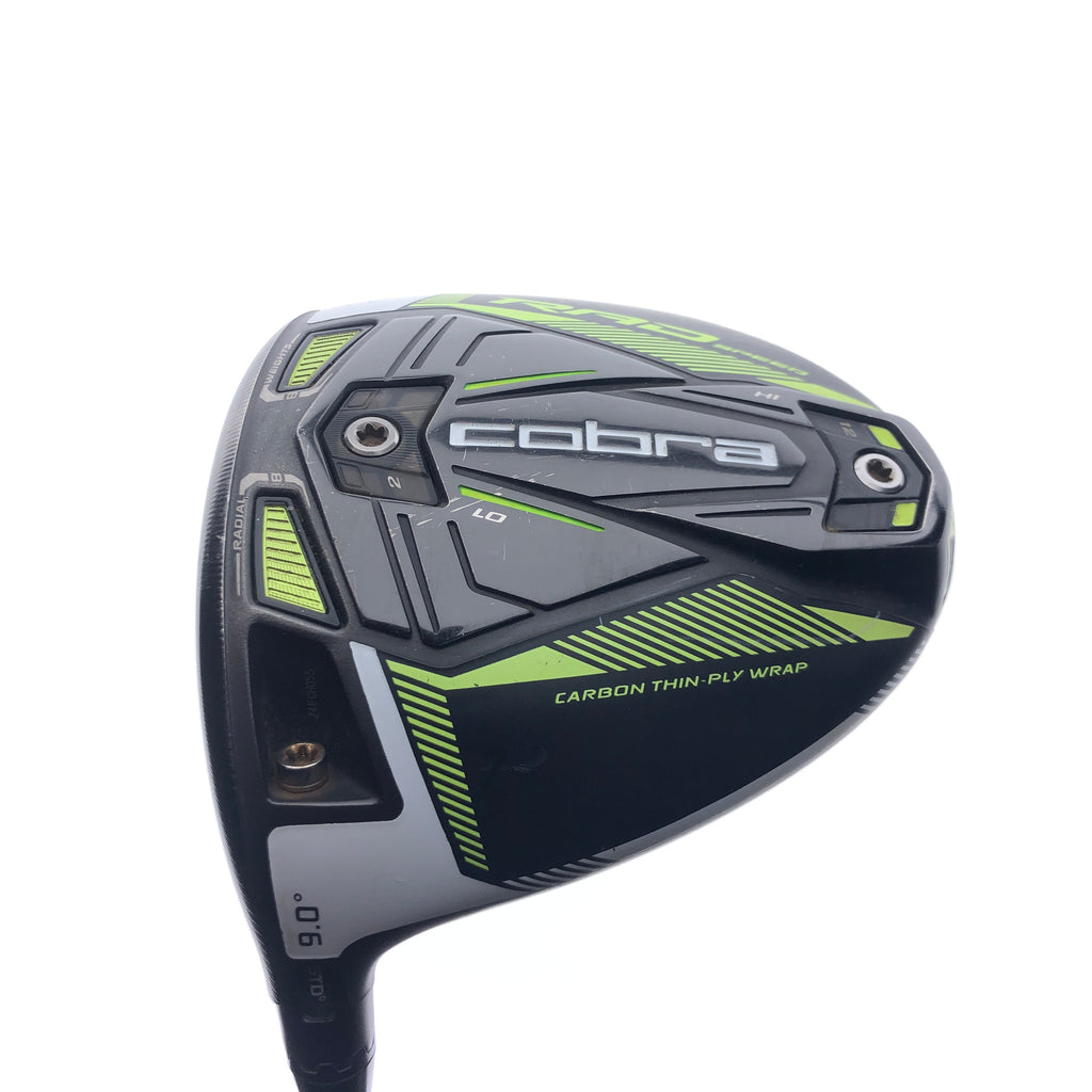 Used Cobra King Radspeed Driver / 9.0 Degrees / Stiff Flex / Left-Handed