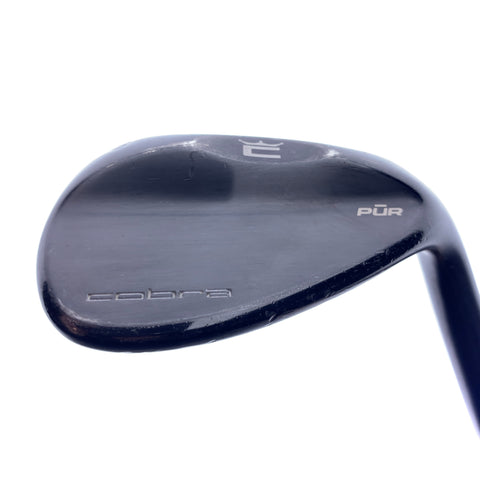 Used Cobra PUR Black Lob Wedge / 58.0 Degrees / Stiff Flex