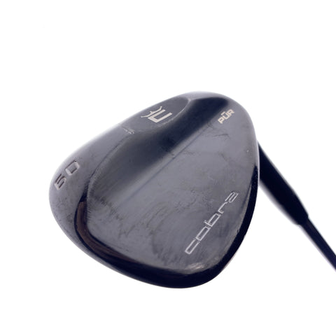 Used Cobra PUR Black Lob Wedge / 60.0 Degrees / Stiff Flex